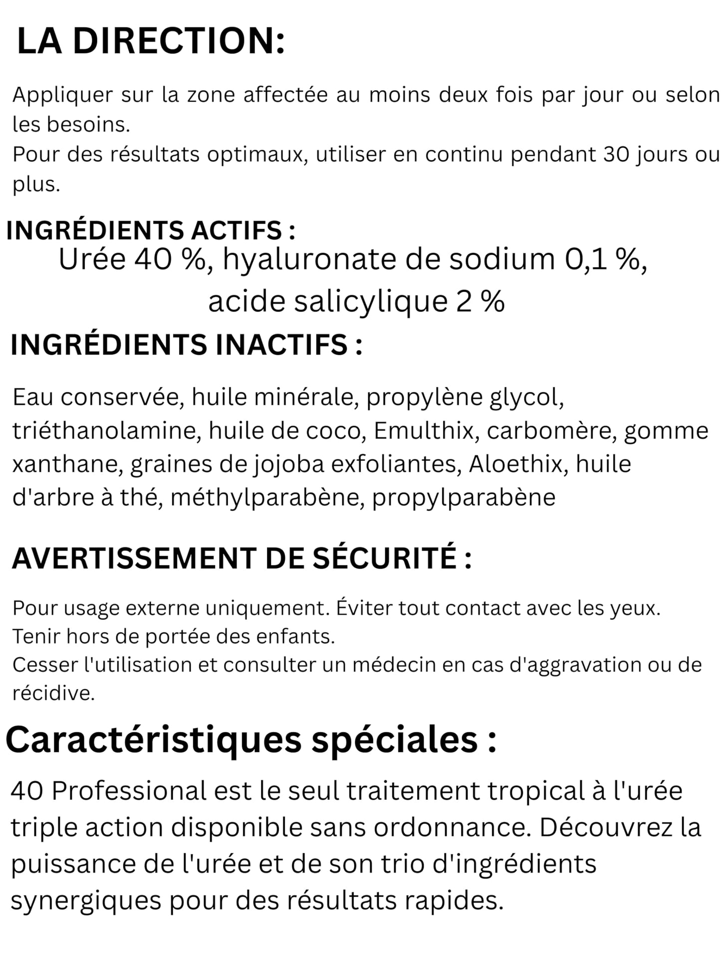 BARE 40 PRO Urea Gel 40% with 2% Salicylic Acid, Hyaluronic Acid & Tea Tree Oil – Corns, Calluses, Cracked Heels Relief, 4oz Jar