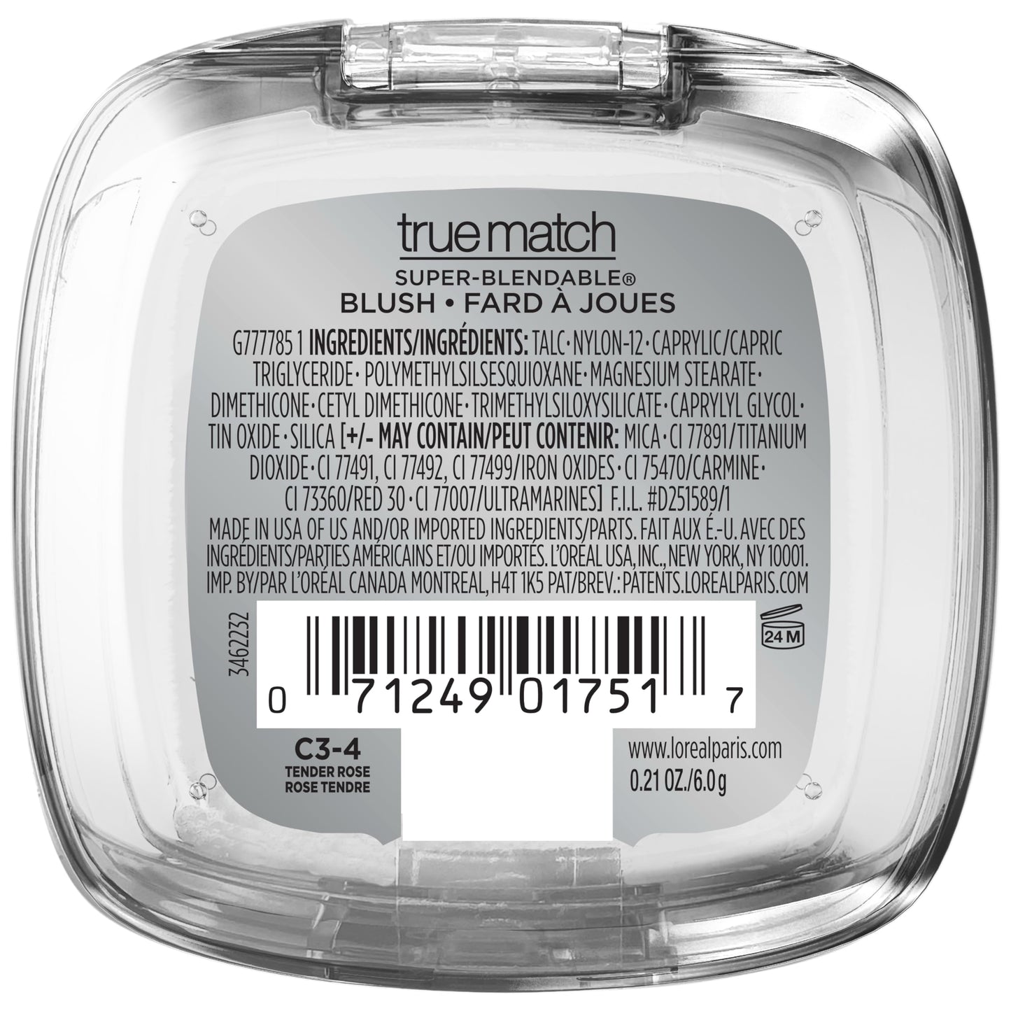 L'Oreal Paris True Match Super-Blendable Powder Blush, Tender Rose, 0.21 Oz (Packaging May Vary) Beauty and Personal Care L'Oreal Paris