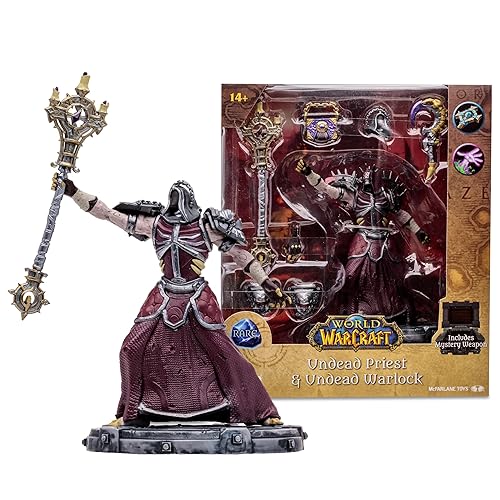 McFarlane Toys - World of Warcraft Undead: Priest/Warlock (Rare) 1:12 Scale Posed Figure