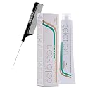 Tocco Magico Color-Ton Alle Erbe Permanent Hair Color Cream (w/Sleek Steel Pin Rat Tail Comb) Haircolor Dye Creme (9NW/9.03 Very Light Warm Blond)