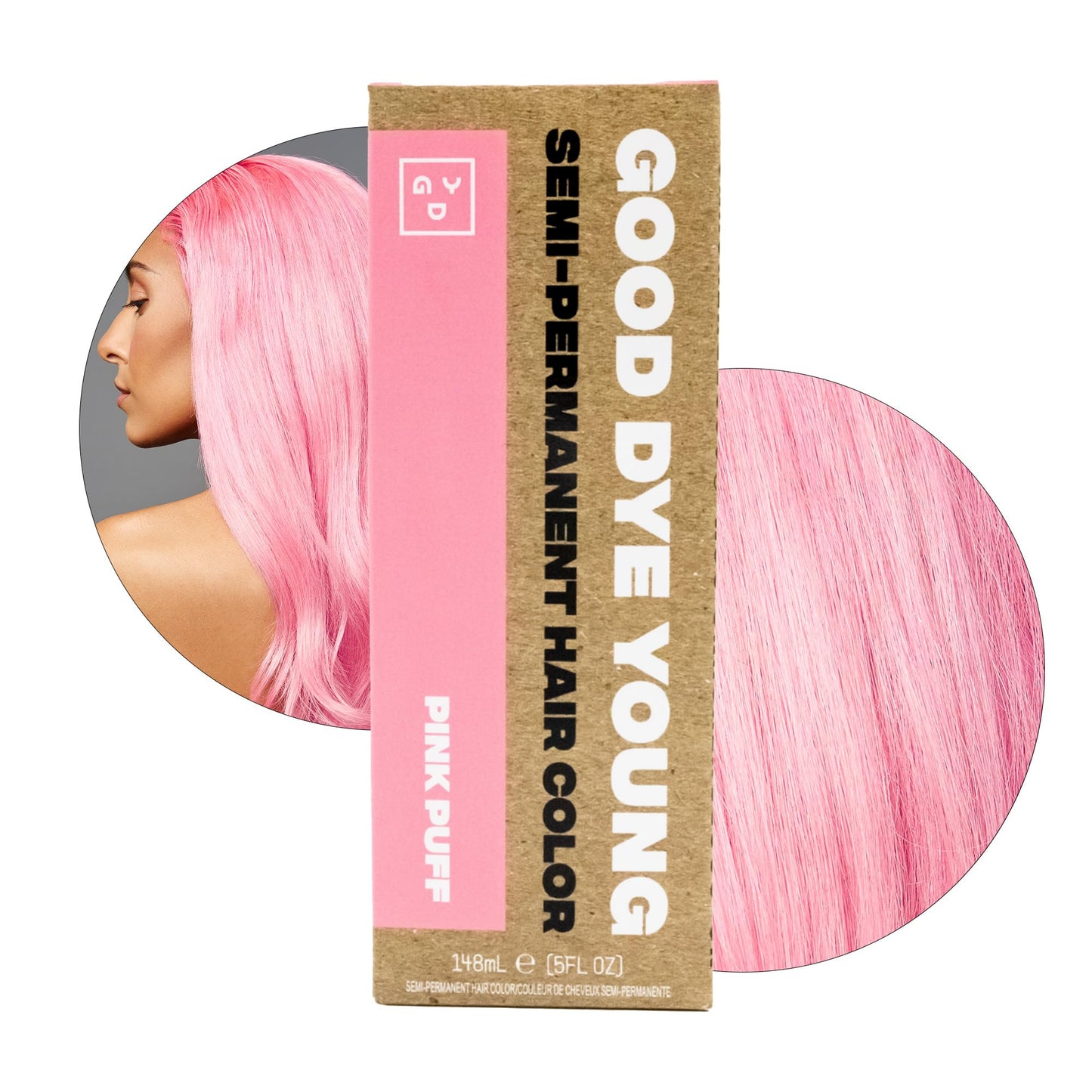 Good Dye Young Semi-Permanent Hair Color, Vegan and Cruelty-Free Pink Hair Dye, Last up to 24 Washes, Non-Damaging Conditioning Hair Color (5FL OZ Beauty and Personal Care Good Dye Young