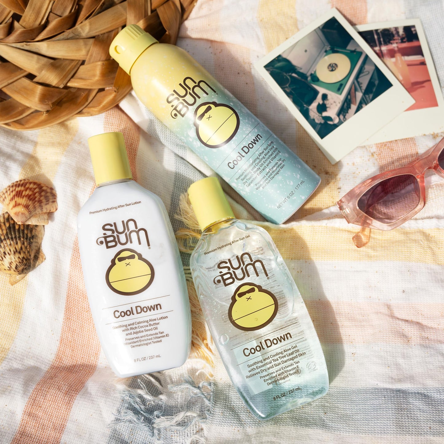 Sun Bum Cool Down Aloe Vera Spray - Vegan After Sun Care to Soothe and Hydrate Sunburn - 6 oz