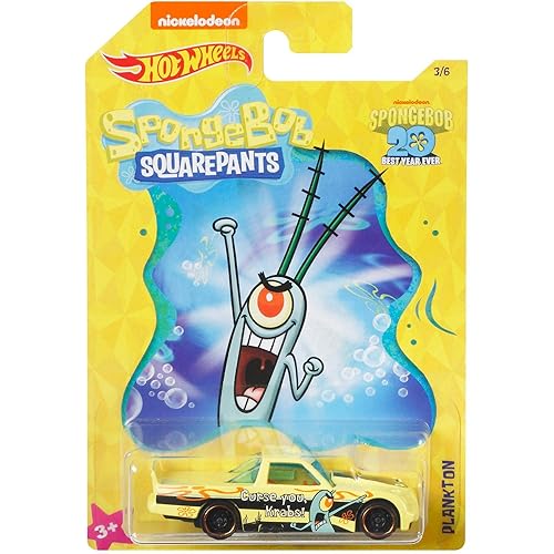 Hot Wheels Spongebob Circle Trucker 3/6, Yellow