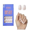 KISS Gel Fantasy, Press On Nails, Nail glue included, 'Silver Spoon', Light White, Short Size, Oval Shape, Includes 28 Nails, 2g glue, 1 Manicure Beauty & Personal Care KISS