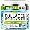 Collagen Cream for Face with Retinol & Hyaluronic Acid - Face Moisturizer for Women & Men - Skin Tightening & Firming - Anti Aging Daily Face