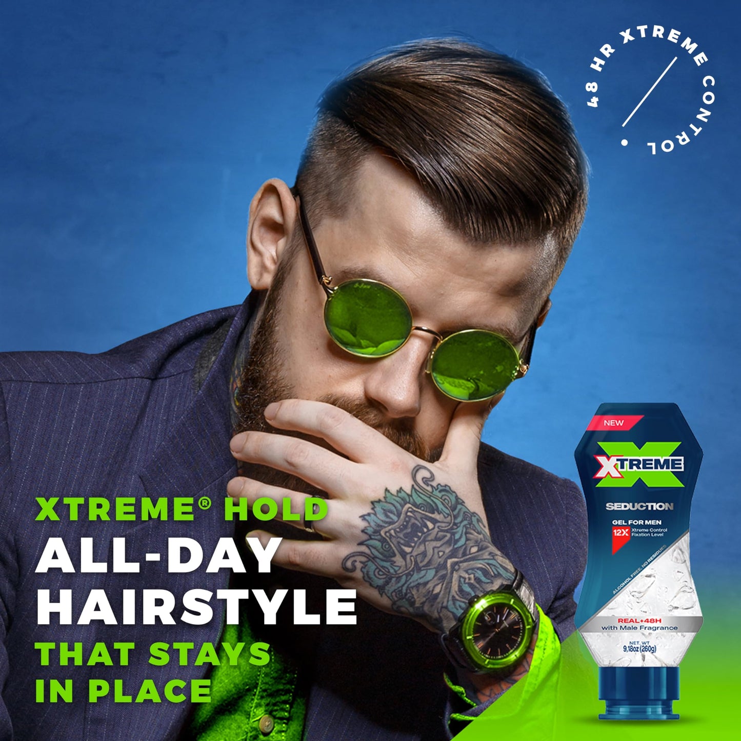 Xtreme Gel Seduction Styling Hair Gel For Men, 9.17 Oz, Pack of 3