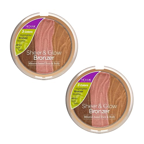 NICKA K Mineral Based Sheer & Glow Bronzer - Rose Soleil