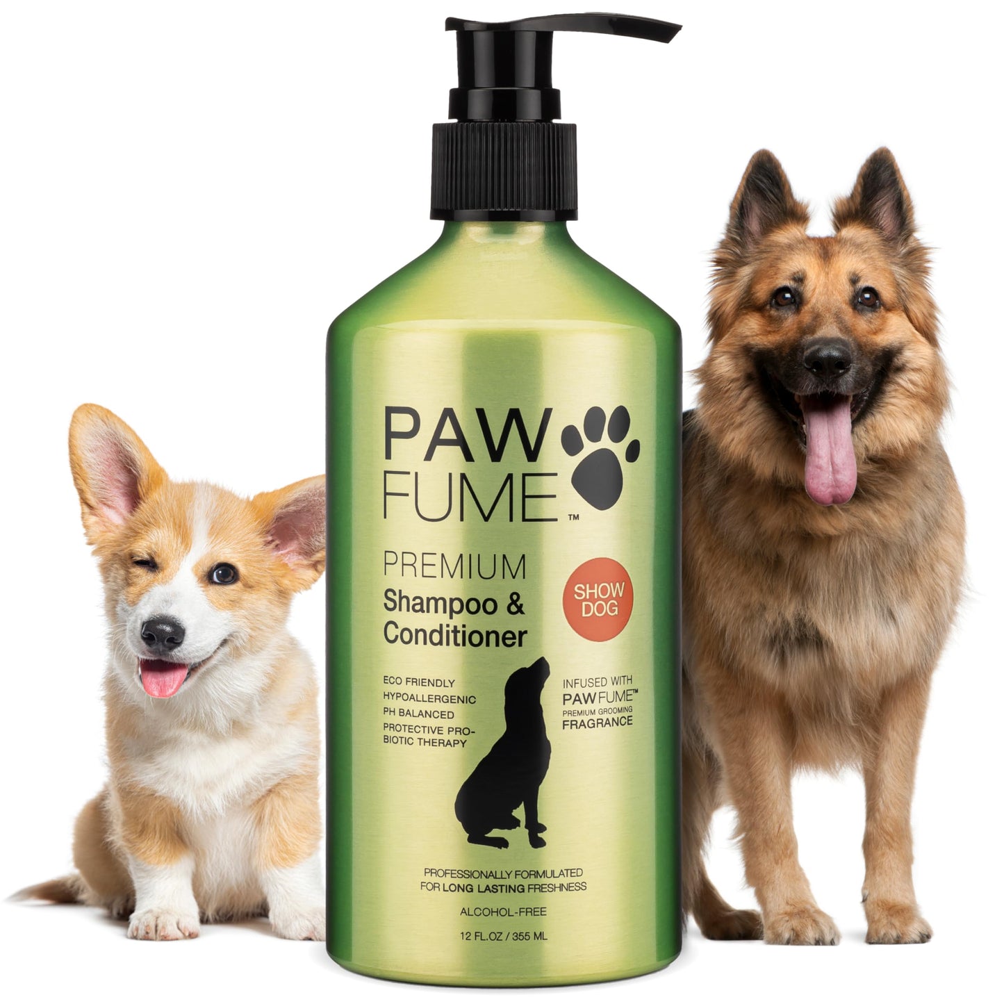 PAWFUME Deshedding Dog Shampoo & Conditioner – Nourishing, Detangling, pH-Balanced Formula for Silky Soft Coat, Salon Quality