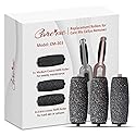 Extra Coarse Refill Rollers for CARE ME Electric Foot Callus Remover CM-203 - 2 Super Coarse and 1 Medium Coarse Replacement Heads for Dead, Hard Skin