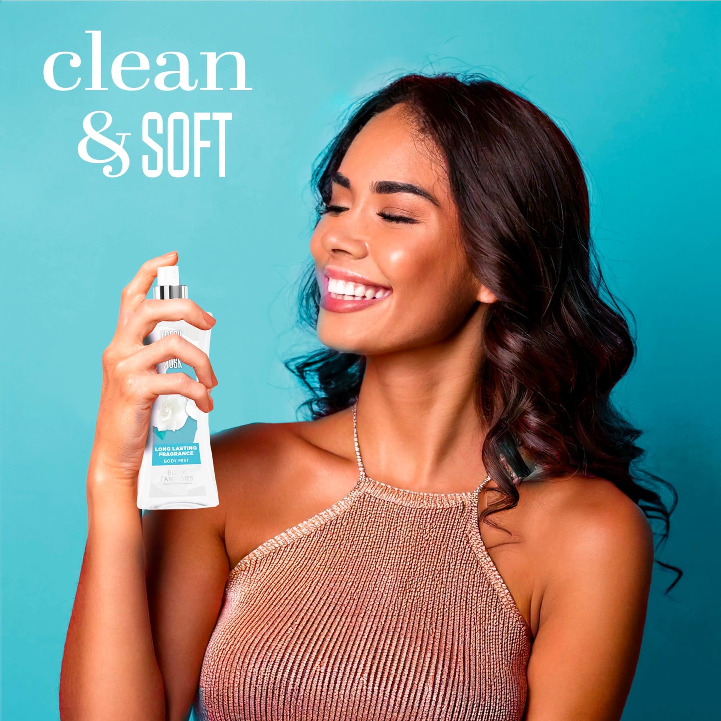 Body Fantasies Signature Fragrance Body Spray, Fresh White Musk, 8 Fluid Ounce