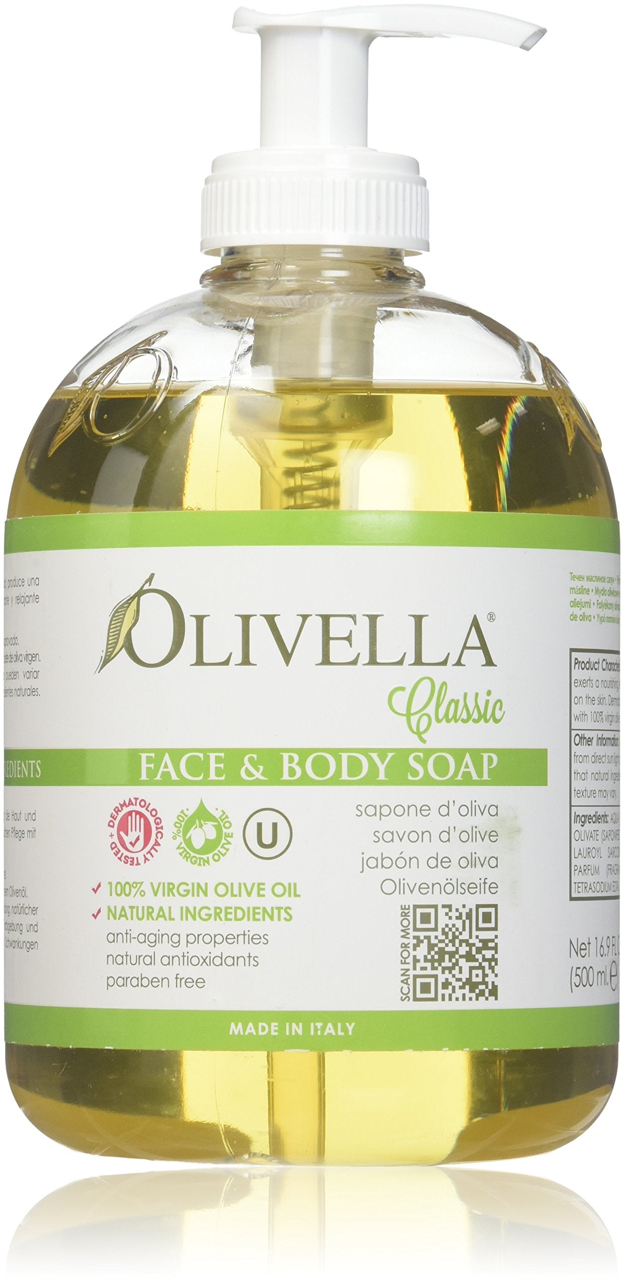 Olivella Liquid Soap Size 16.9z, Pack of 3 Beauty & Personal Care Olivella