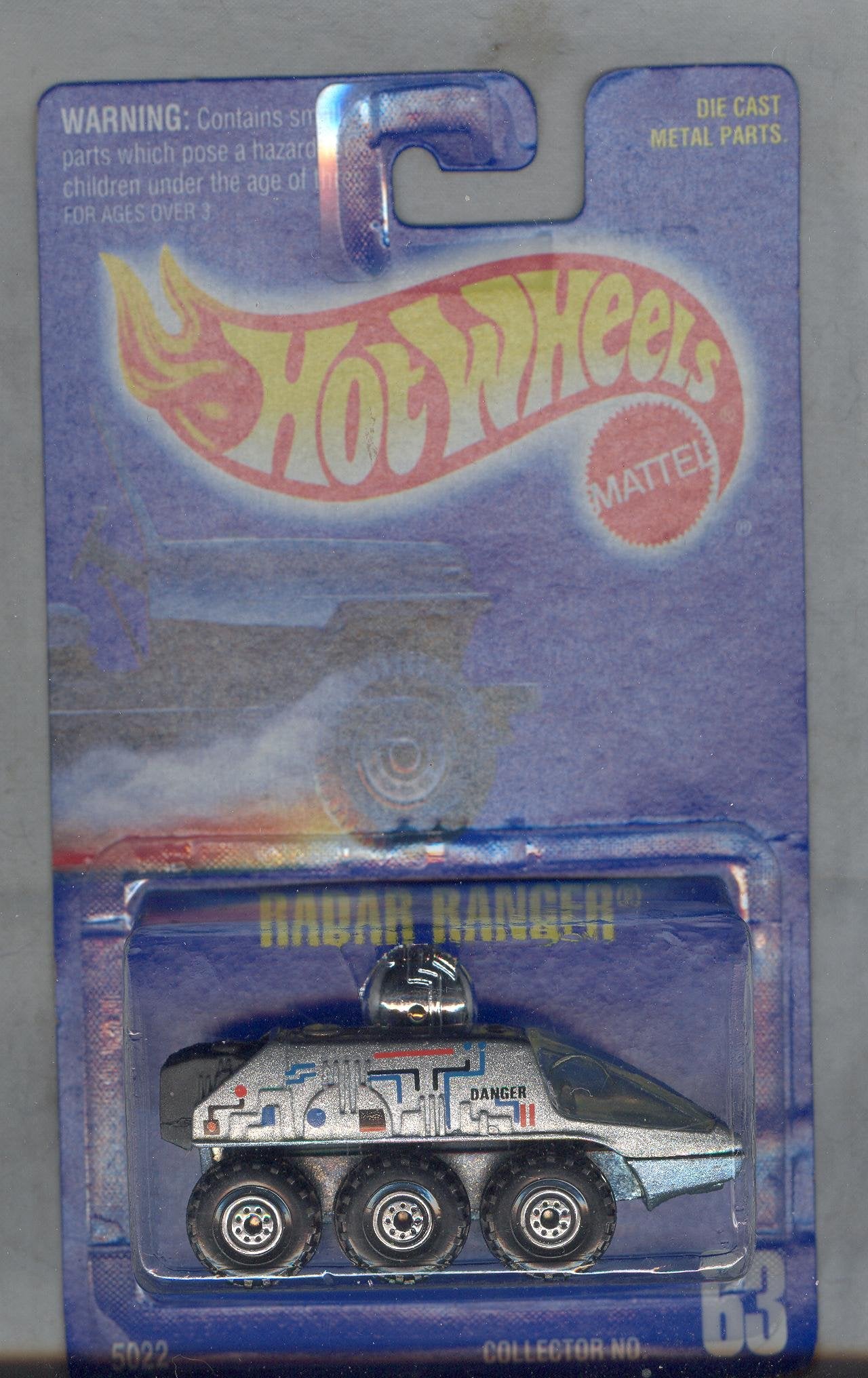 Hot Wheels 1991-63 Radar Ranger All Blue Card 1:64 Scale