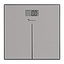 Detecto D133 Deluxe Modern Stainless Steel Body Weight Bathroom Scale, Digital LCD Display, 400lb Capacity