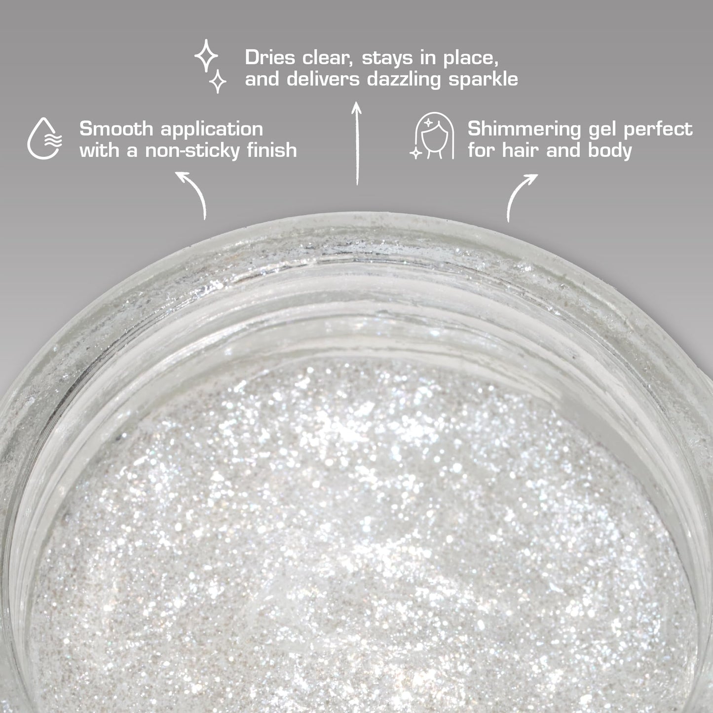 Red By Kiss Tintation Glitter Body and Hair Gel - Long Lasting Sparkle, Quick Drying, Waterproof for Events, Parties, Festival Rave, Prom