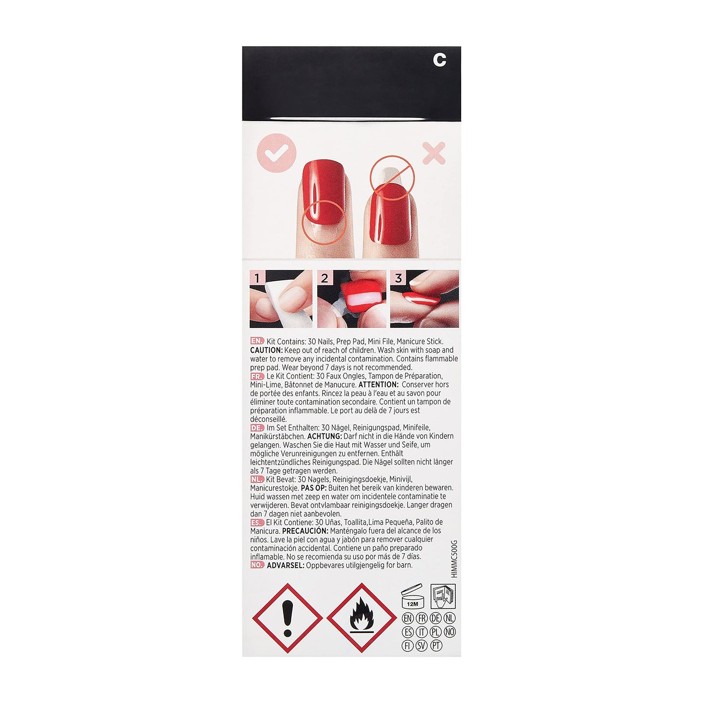 Kiss imPRESS Press on Manicure Halloween Nails - Waking the Witch, Medium Length, Square Shape, 30 Fake Nails Beauty & Personal Care KISS