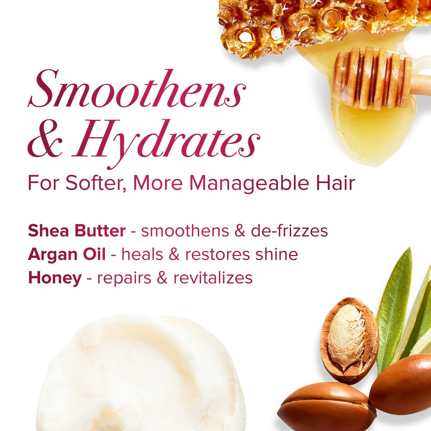 én Love Moisture Crush Shampoo & Conditioner with Coconut Milk & Aloe Vera for Deep Hydration, Smoothness, & Shine - Paraben, Mineral Oil, Petrolatum