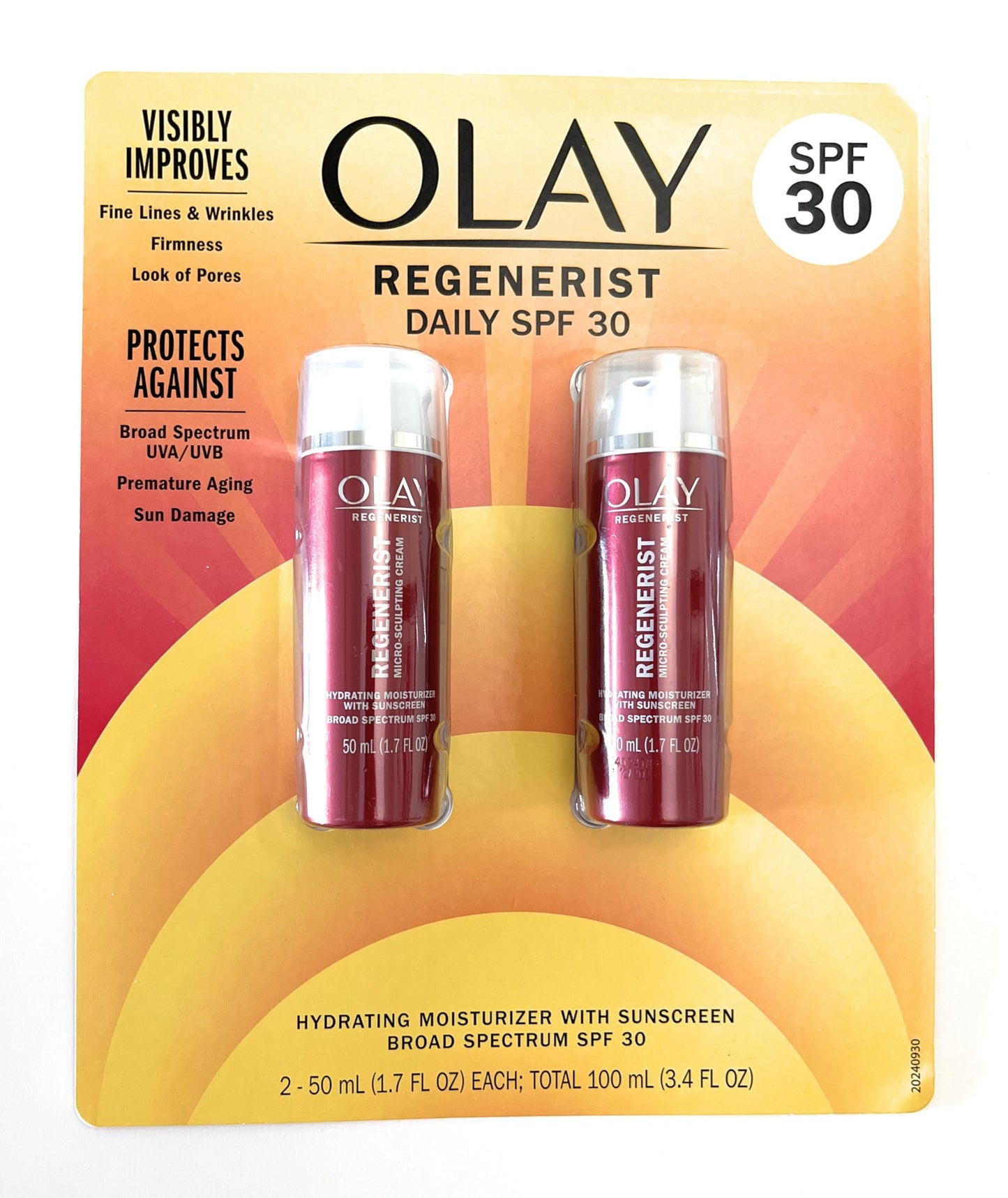 Olay Regenerist Micro Sculpting Cream, 1.7 Fl Oz, Pack of 2