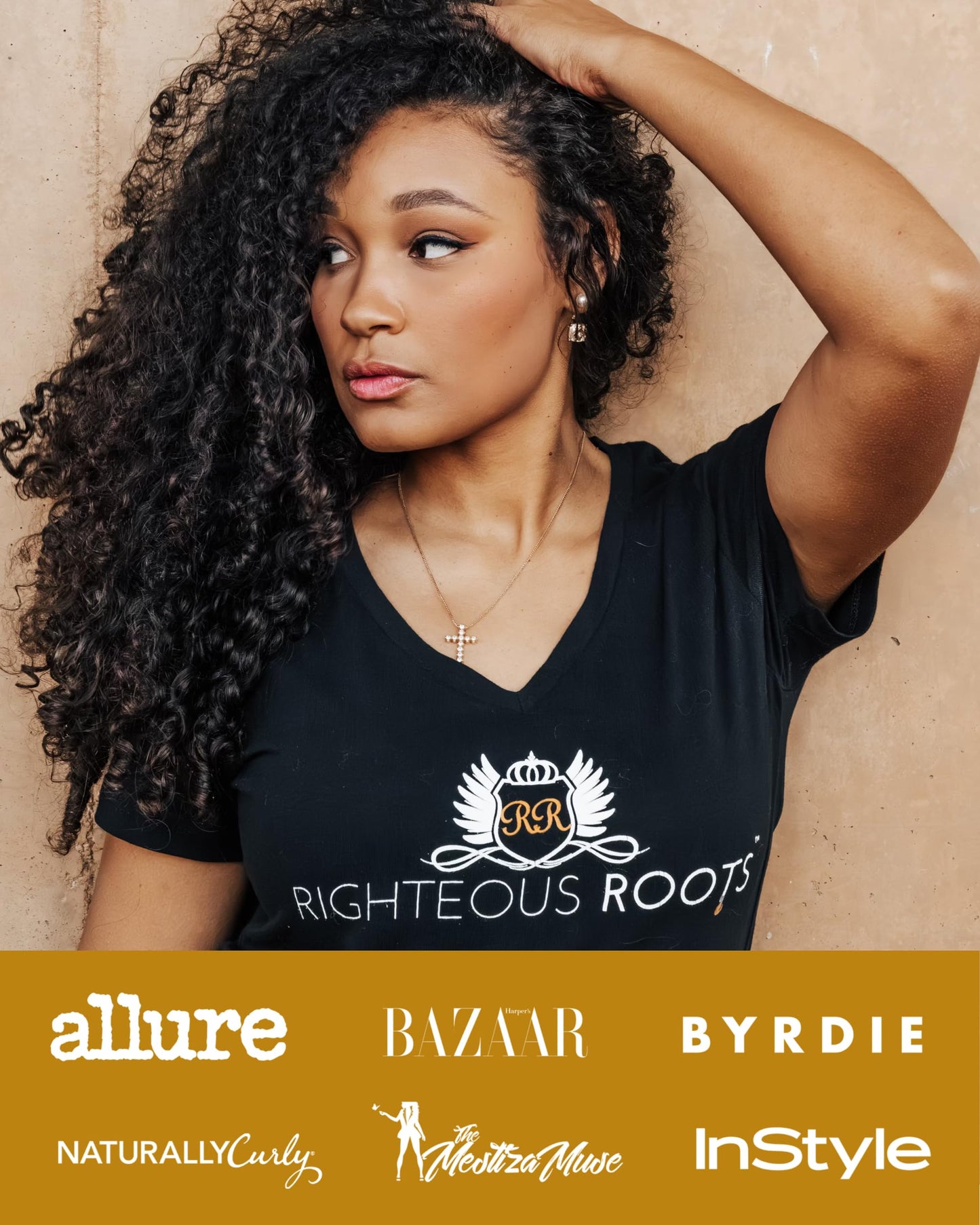 Righteous Roots Rx Hair Oil – Hair Growth, Anti-Frizz & Thickening Oil for Curly, Wavy, Natural Hair & Beards – 4 fl oz (Hair RX)