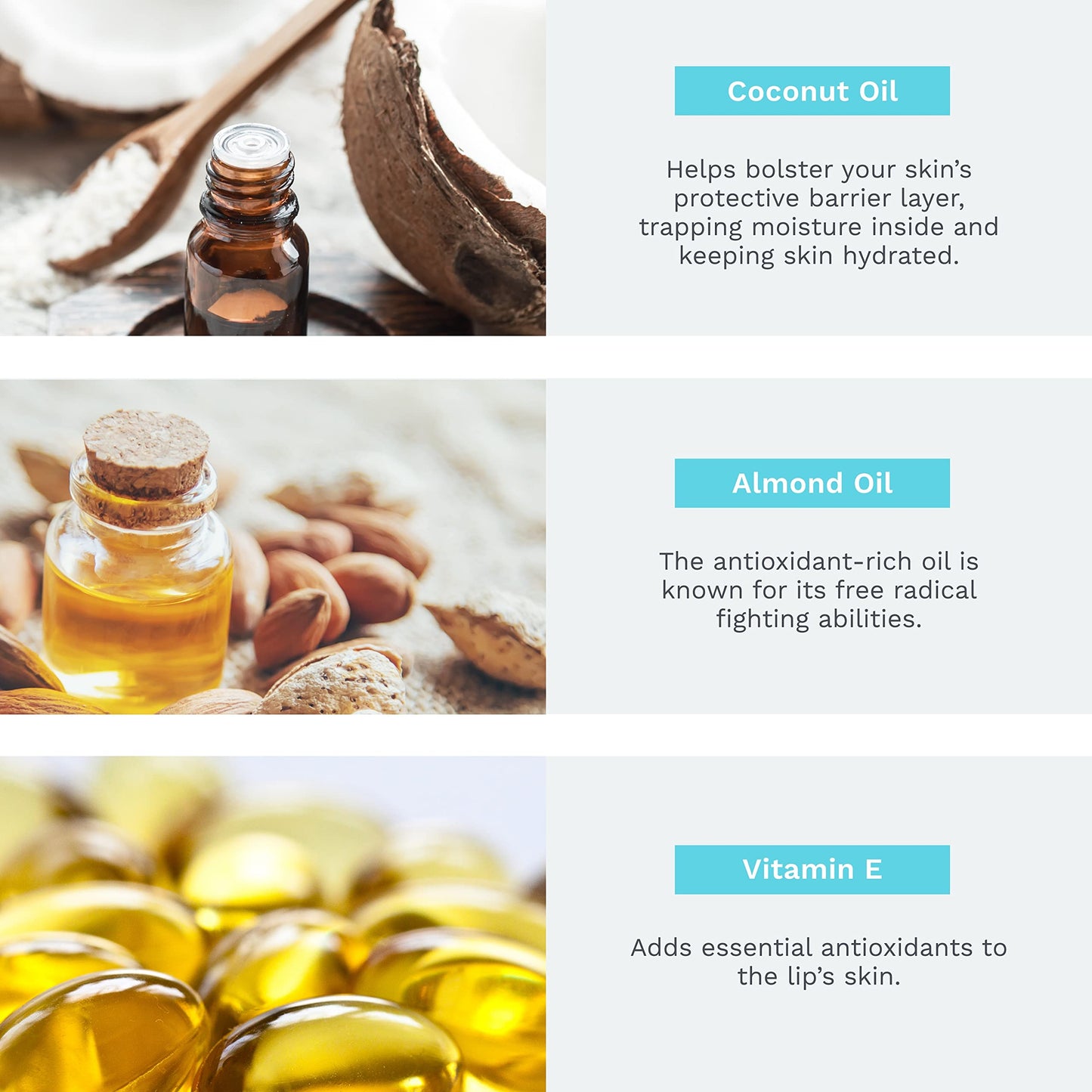 Rebels Refinery 3-Piece Neapolitan Skull Lip Balm Bundle - Passion Fruit, Black Mint & White Vanilla