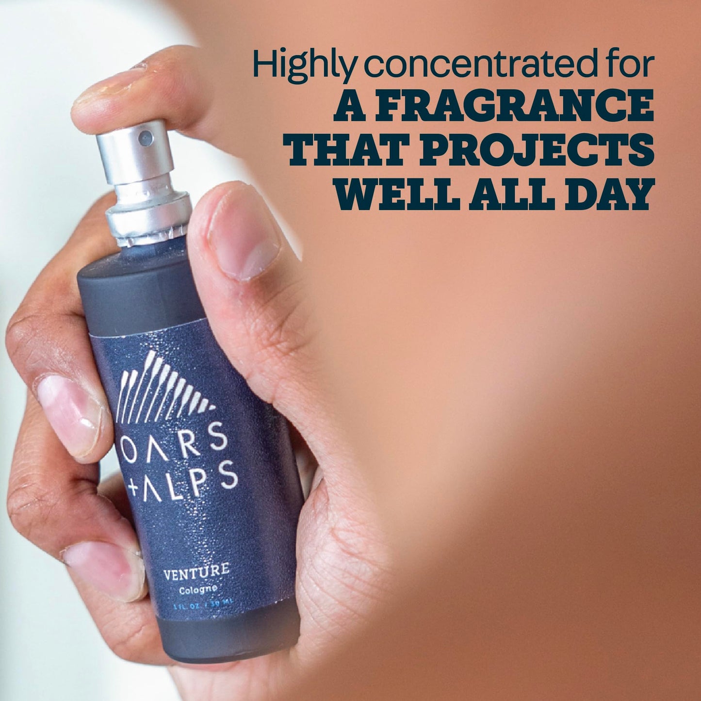 Oars + Alps Venture Mens Cologne and Body Spray, Travel Size Cologne for Men Body Spray, Citrus & Herbal Fragrance, Scented with Bergamont, Coastal