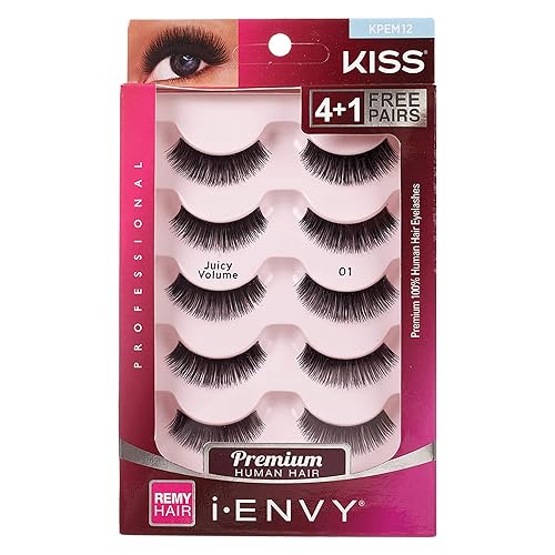 KISS I ENVY Multi Pack Eyelashes Juicy Volume 01 KPEM12