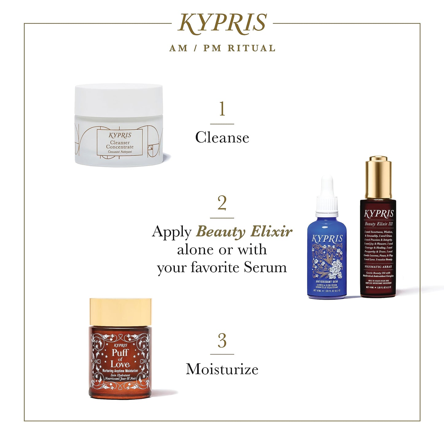 KYPRIS, Beauty Elixir III: Prismatic Array Gentle Moisturizing Face Oil, Bioidentical Antioxidant Complex w/ CoQ10 & Vitamin C Ester THD Unscented…