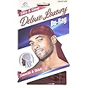Dream Deluxe Du-Rag Glitter Red Smooth & Thick, Stretchable, Wrinkle Free, 100% Polyester