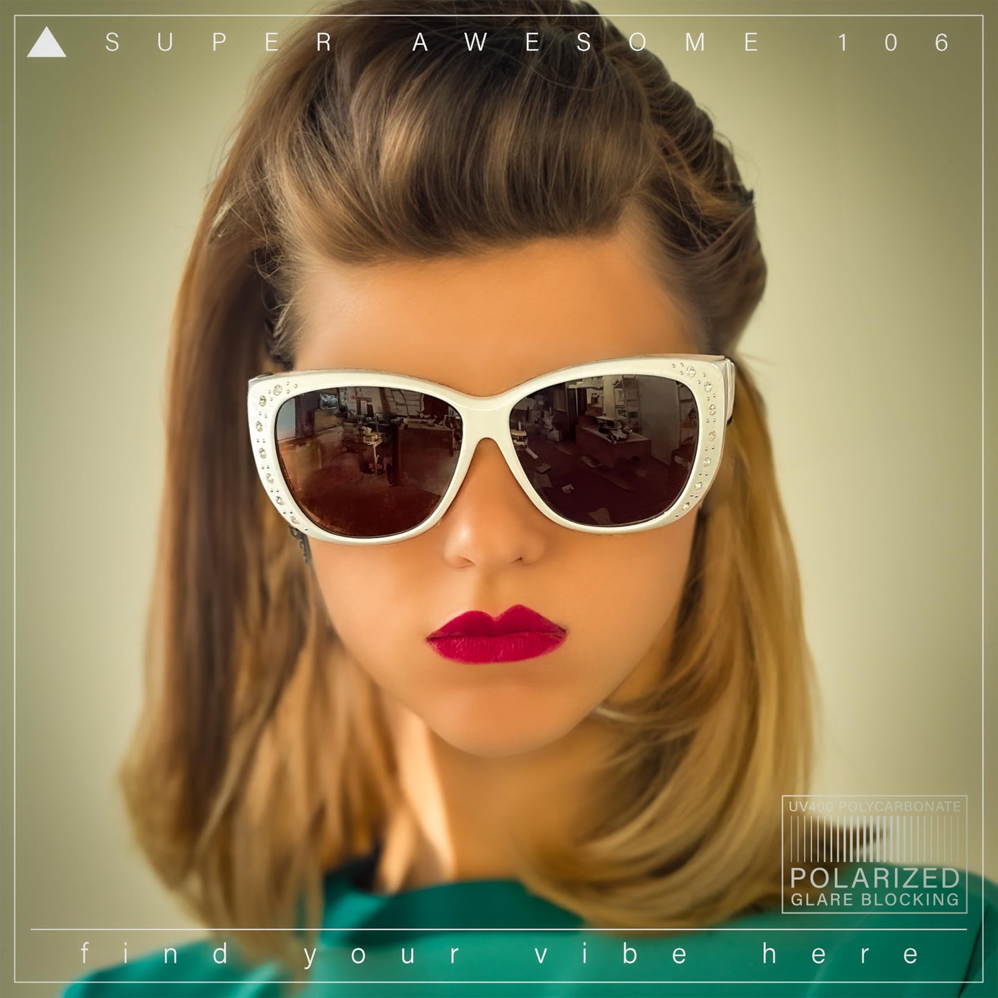 SA106 Polarized 55mm Fit Over OTG Butterfly Rhinestone Diva Sunglasses Black Purple