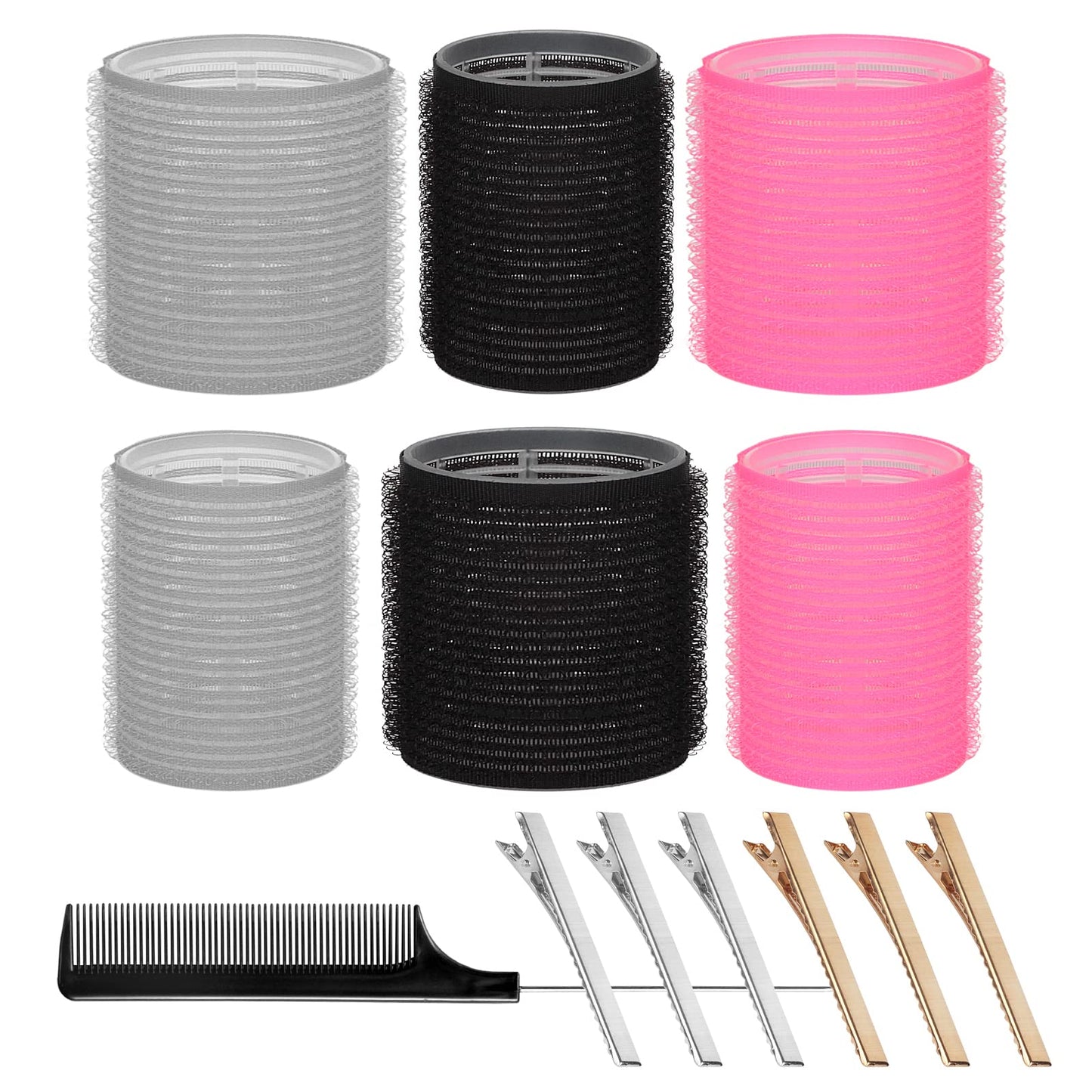 Heatless Hair Curler: 13Pcs Rollers Set With Clips for Long and Medium Hair, Women's Curls Styling Tools, DIY Curlers to Sleep In