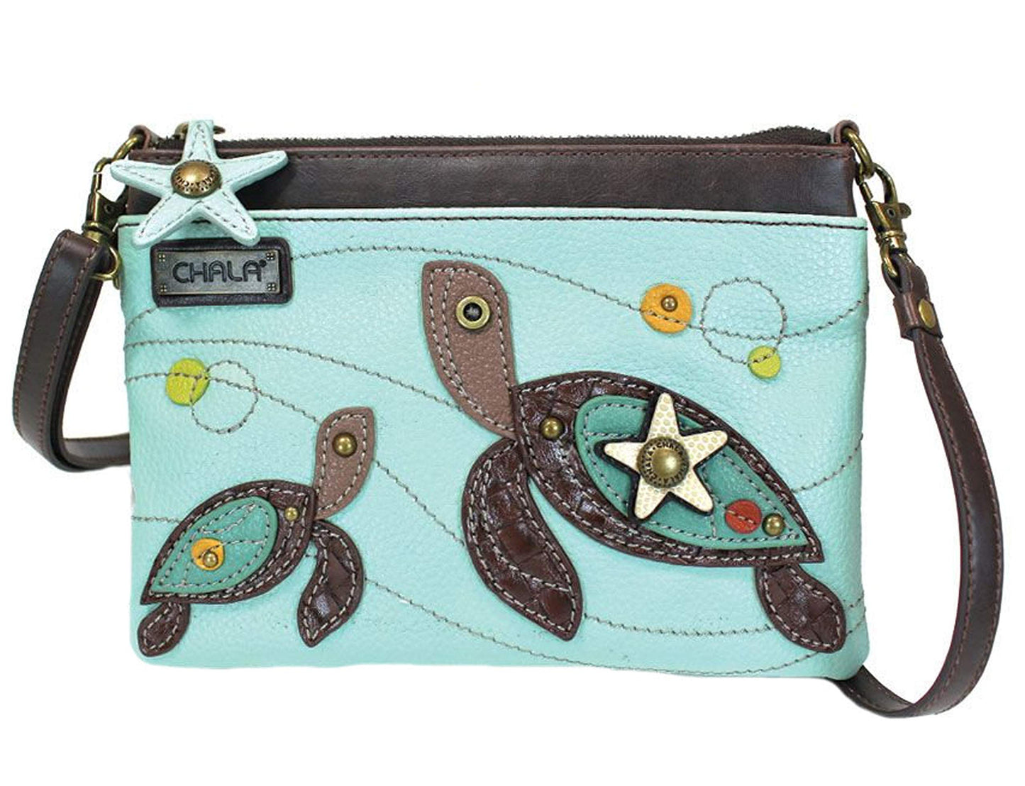 Chala Sea Turtles Mini Crossbody Handbag - Turtle Lovers Gift