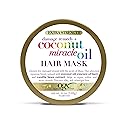 OGX Extra Strength Damage Remedy + Coconut Miracle Oil Hair Mask, Extra Hydrating & Softening Anti-Frizz Treatment to Help Repair Hair, Paraben-Free