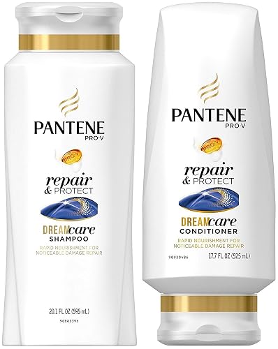 Pantene Pro-V Haircare - Repair & Protect - Dreamcare Shampoo (20.1 FL OZ) & Conditioner (17.7 FL OZ) Set - One Set