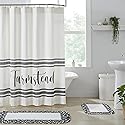 VHC Brands, Sawyer Mill 'Farmstead' Shower Curtain, Black, 72x72