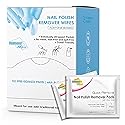 Diamond Wipes Nail Polish Remover Wipes with Aloe Vera, Acetone Nail Polish Remover Pads, 50 Individually Wrapped Nail Polish Wipes