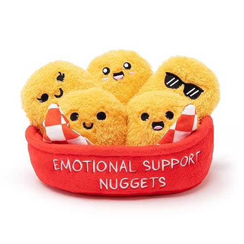 Emotional Support Chicken Nuggets by Relatable, Cuddly Stuffed Animals and Toys, Squishy Toys and Plushies, Great Gift Ideas for Loved Ones of All…