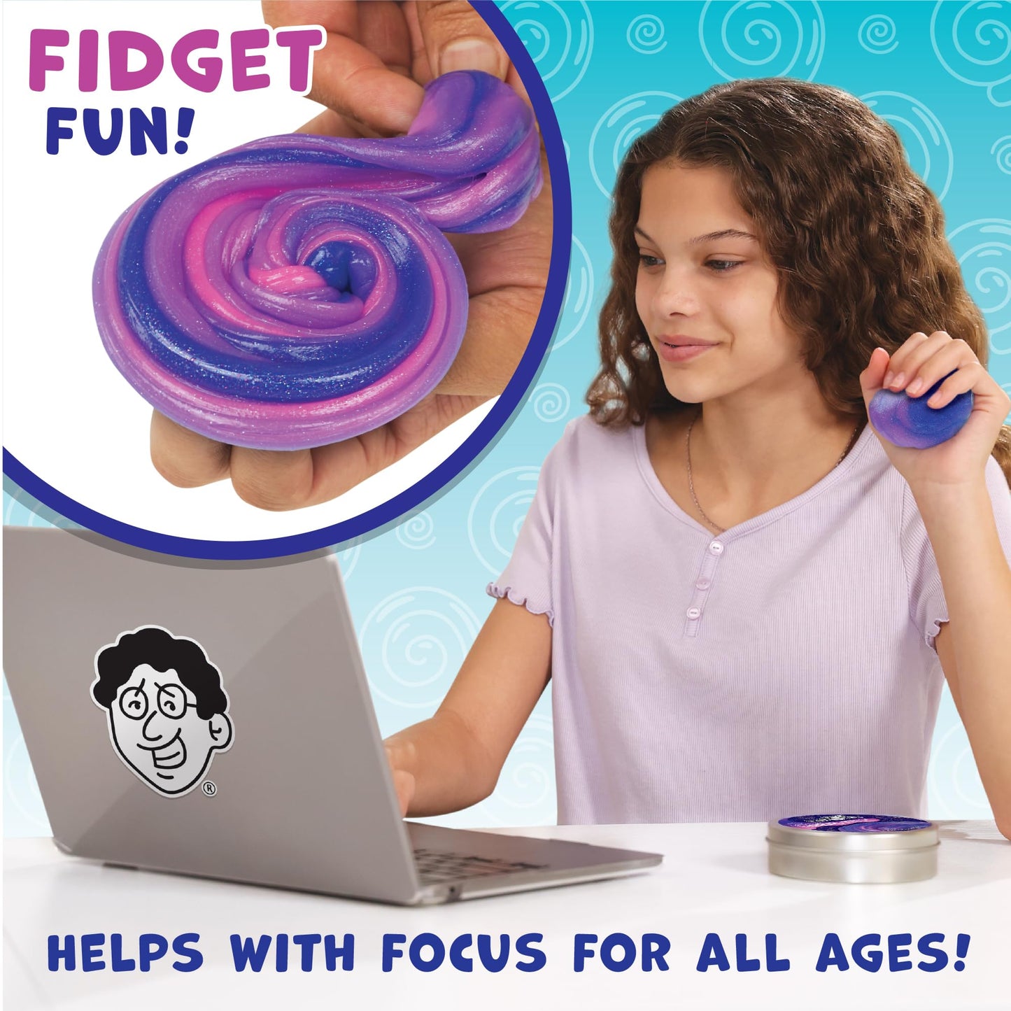 Crazy Aaron's Thinking Putty - Intergalactic - Triple Color Changing Putty for Kids and Adults in a 4" Tin - Creative and Endless Fun, Stress Relief…