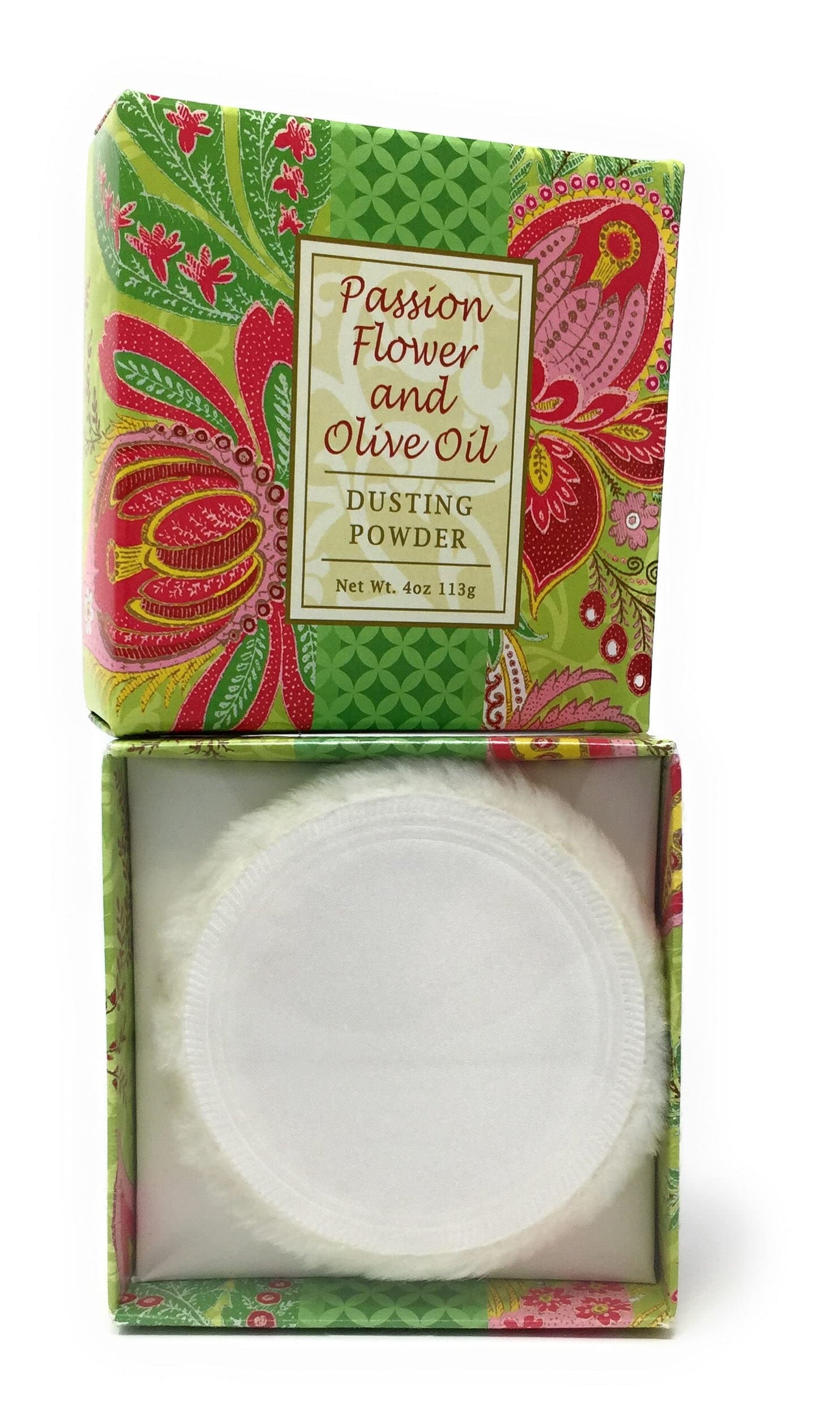 Greenwich Bay Trading Co. Dusting Powder, 4 Ounce, Passion Flower and Olive Oil