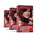 Revlon Colorsilk Beautiful Color Permanent Hair Color, (OLD VERSION) 49 Auburn Brown (Pack of 3)