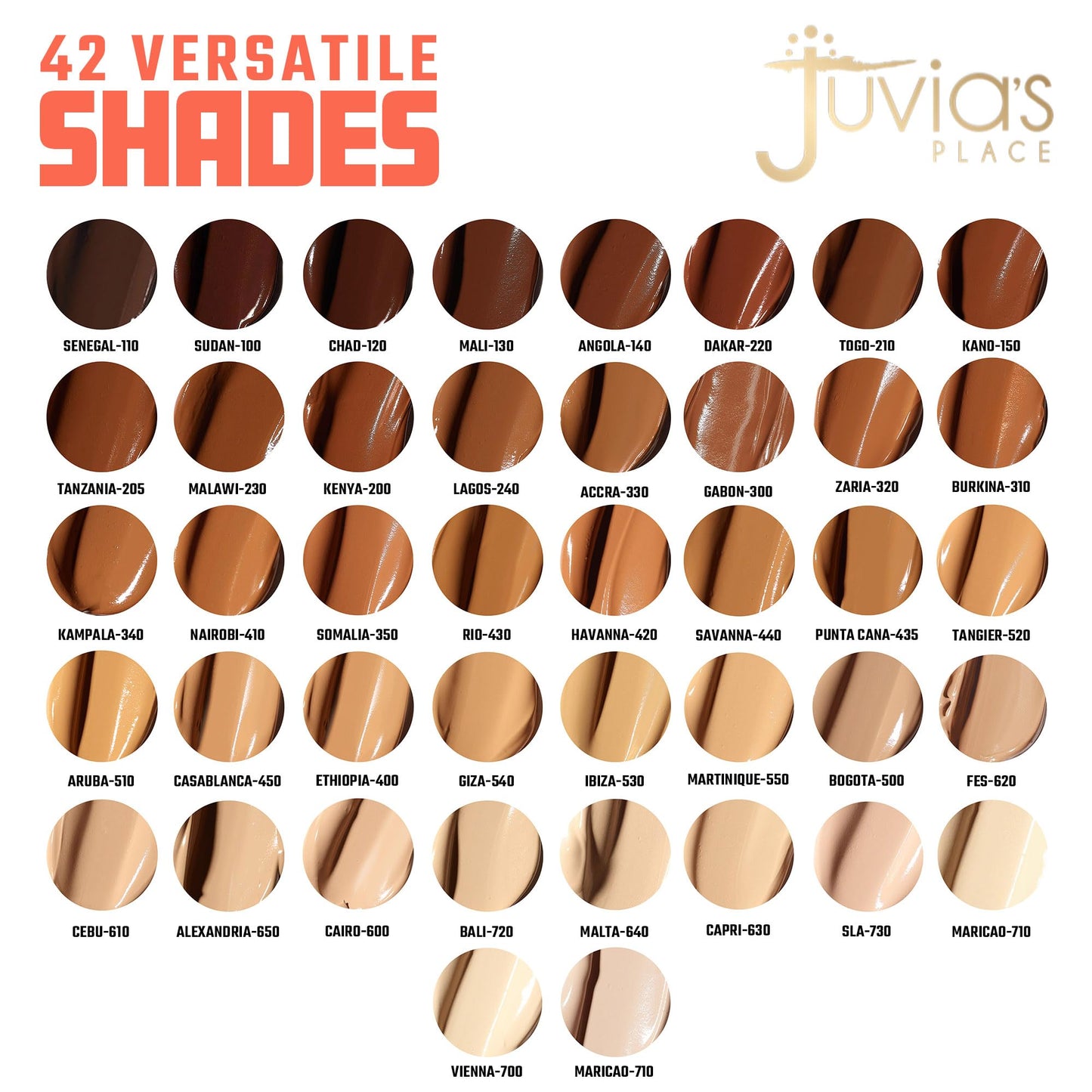 Juvia's Place I Am Magic Velvety Matte Liquid Foundation 610 - Cebu - Light w/Neutral Undertone, Makeup Foundation Full Coverage, Lightweight, Long Wear, Velvety Matte Finish