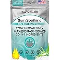 Sitz Bath for Hemorrhoids Soothing 20-in-1 Salts Mix + E Oils, 15 Soaks Concentrate for Toilet Seat Basin - Comfort Relief, Made in USA with Premium