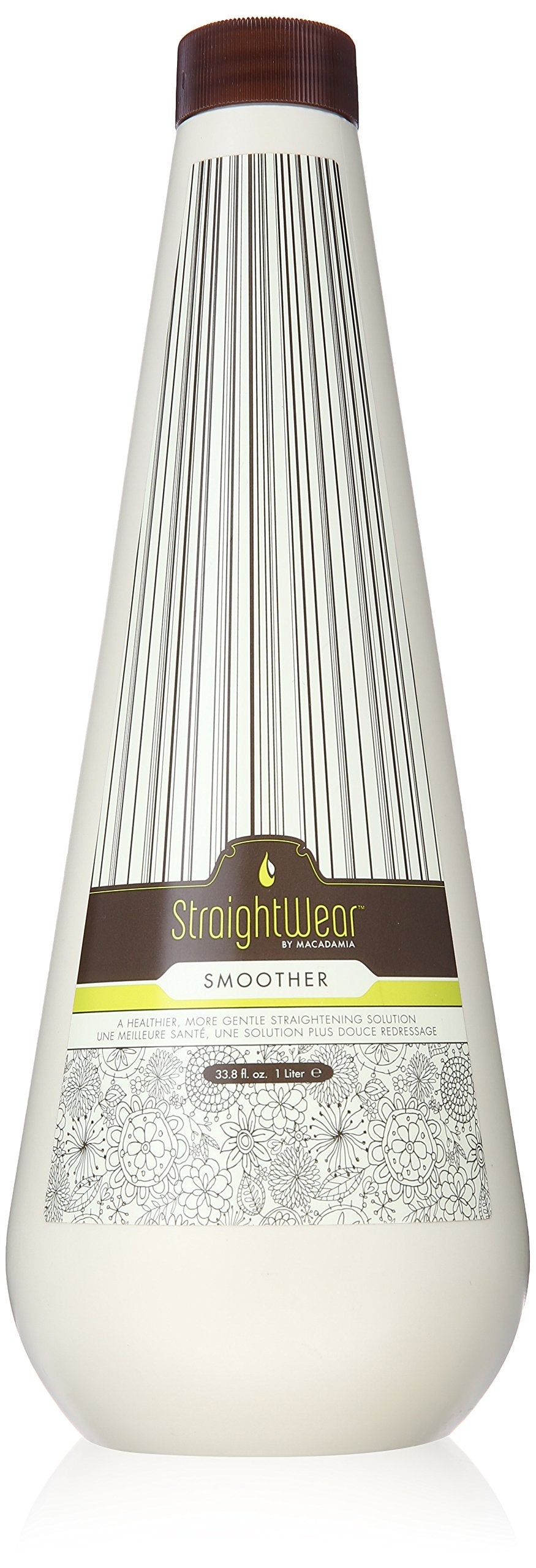 Macadamia Oil Natural Oil Straightwear Smoother Straightening Solution for Unisex - 33.8 oz Smoother
