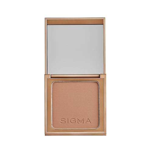 Sigma Beauty Matte Bronzer - Longwear Light Bronzer Powder with Matte Finish for Face - Achieving a Natural, Sun Kissed Glow (Dark)