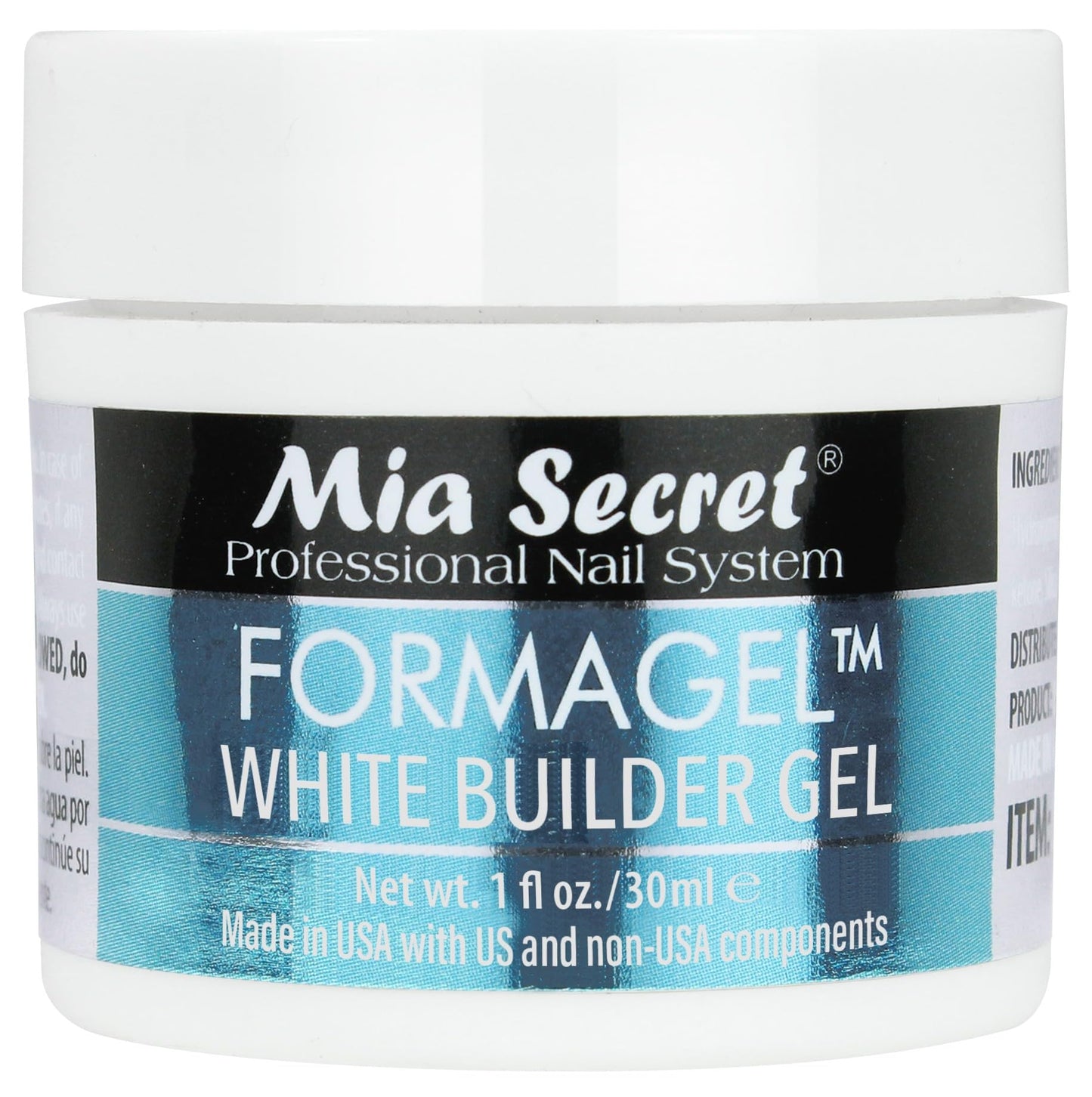 Mia Secret FORMAGEL White Builder Gel 1 oz Professional Nail System Beauty & Personal Care Mia Secret