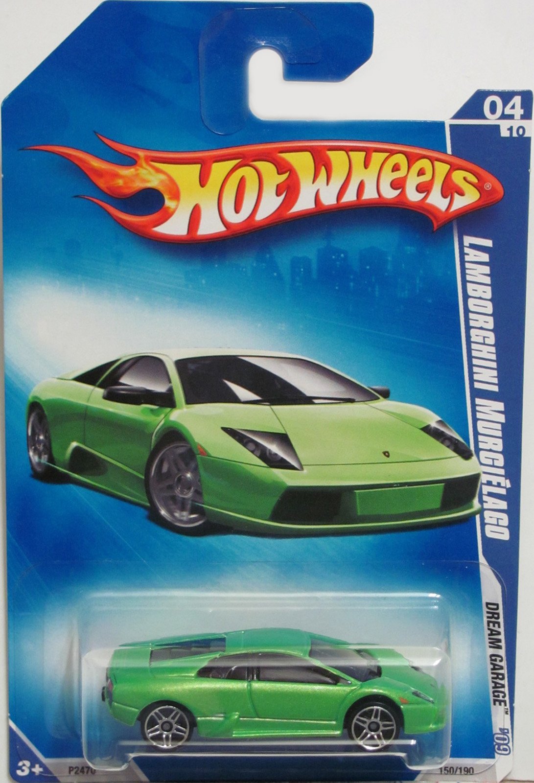 Hot Wheels 2009-150 GREEN Lamborghini Murcielago Dream Garage 1:64 Scale