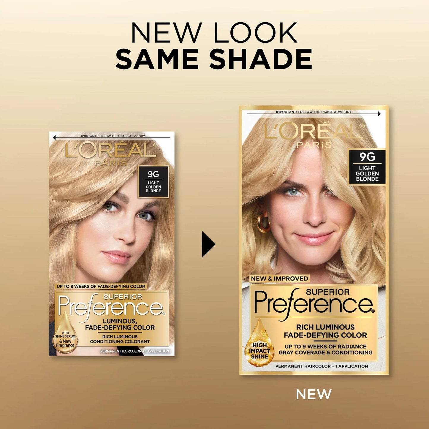 L'Oreal Superior Preference - 9G Light Golden Blonde 1 Each (Pack of 12)