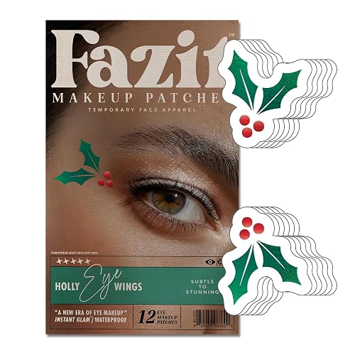 Fazit Makeup Patches - Holly Wings Eye Speckles - Glow Up Make-Up Patches - Cute Glitter Makeup Accessories For Women - Cosmetic Glitter For Face