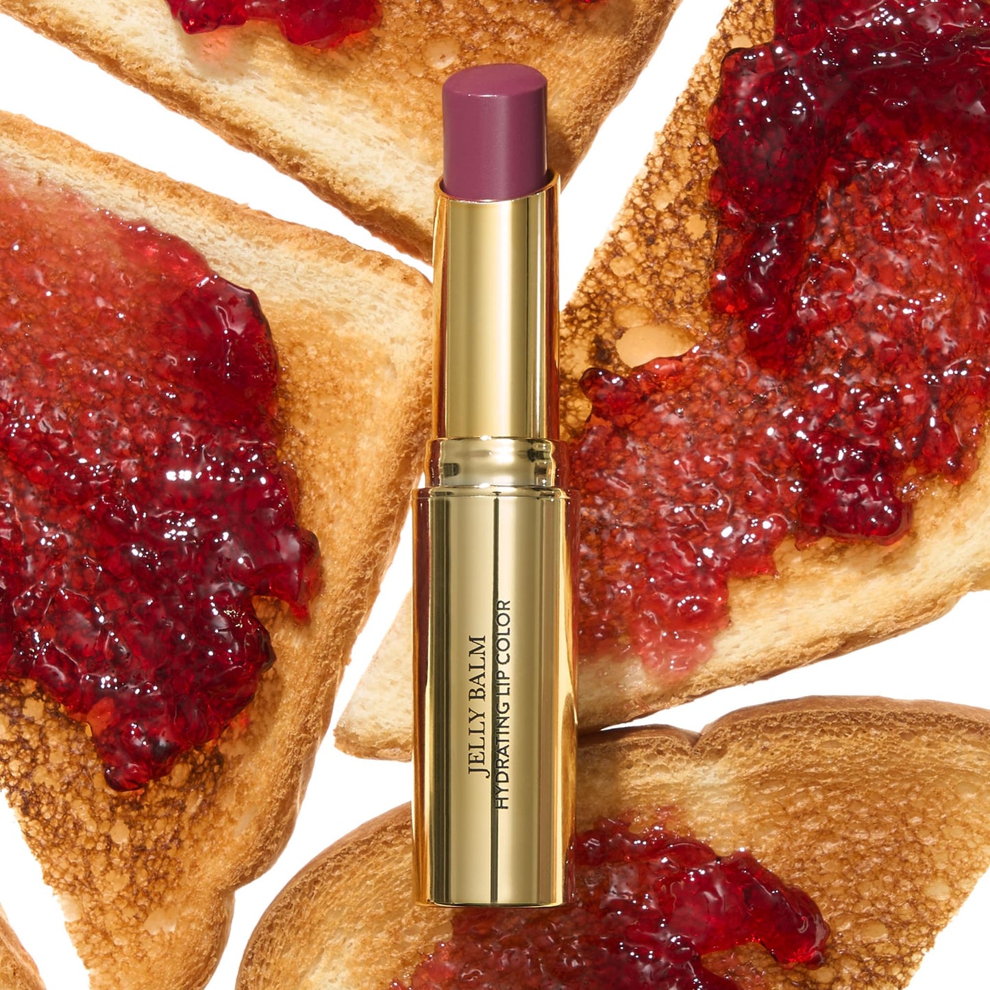 LAURA GELLER NEW YORK Jelly Balm Tinted Lip Balm - Jammin' - Hydrating Lip Color with Shine Finish - Squalane & Vitamin E - Buildable Sheer to Medium