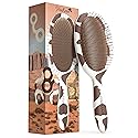 FRAMAR Cow Print Hair Brush Detangler, Detangling Hairbrush For Women, Wet Hair Brush For Girls, Hair Detangler Brush, Wet Hairbrush, Hairbrushes