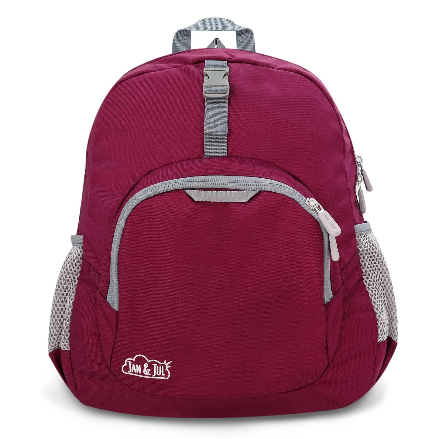 JAN & JUL Kids' Water Resistant Backpack for School, Lightweight Schoolbag for Boys and Girls (Wildberry, One Size)