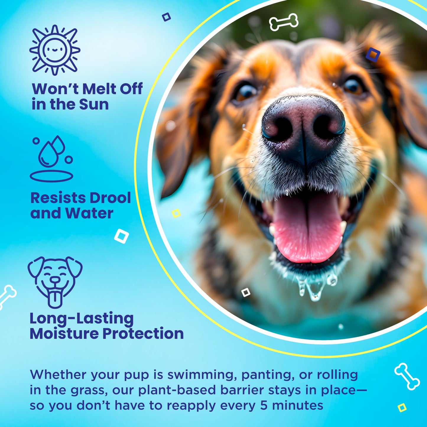 Handy Hound SnoutScreen Dog Nose Balm and Paw Balm, Moisturizing Formula for Dry or Cracked Noses, Vet Recommended, Made in USA, Protects Against UVB